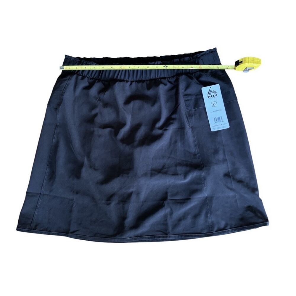 NWT RBX Active Women Black Athletic Skort Tennis Golf Skirt Pockets Sz XL - Picture 3 of 5